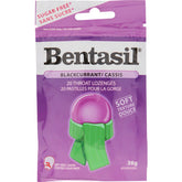 Bentasil Sugar Free Throat Lozenges Black Current 20 Lozenges